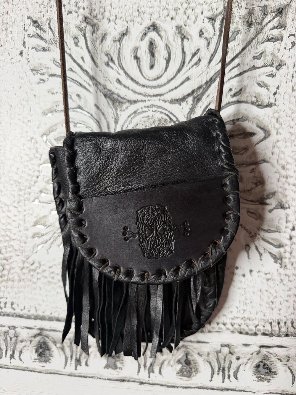 Vtg Leather Crossbody